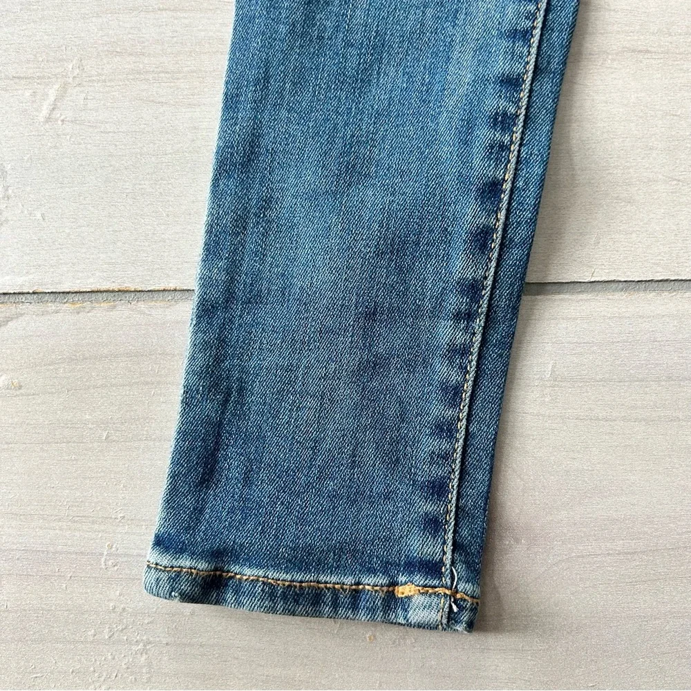 NWT Gap Kids High Stretch Super Skinny Adjustable Waist Denim Patchwork Jeans
